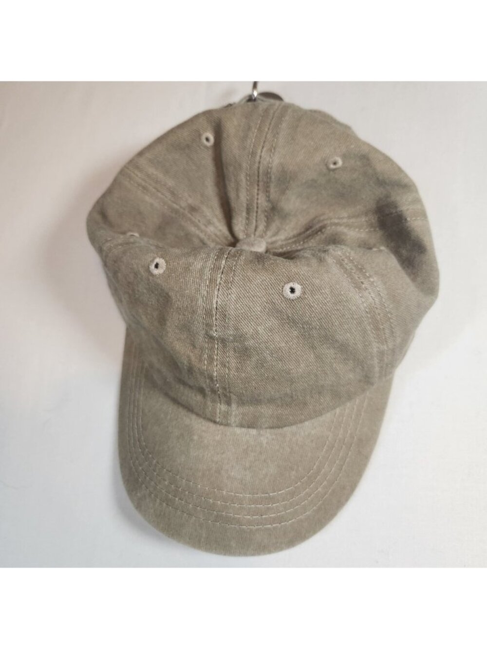 Unbranded Washed Cotton Dad Hat Adjustable Strapback Baseball Cap Olive Green